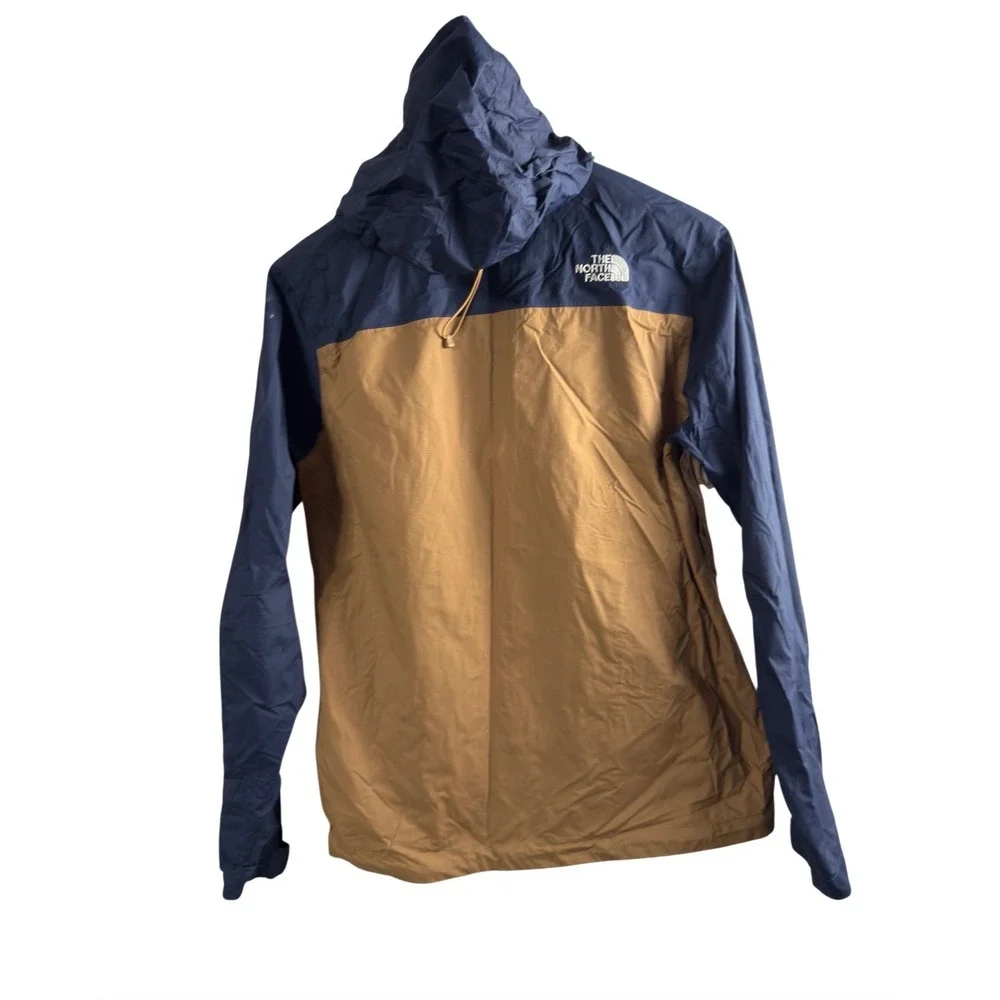 The North Face Venture 2 Rain Jacket Mens Small Navy Blue Timber DryVent Hooded